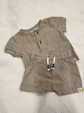 Little Earthling Striped Summer Set